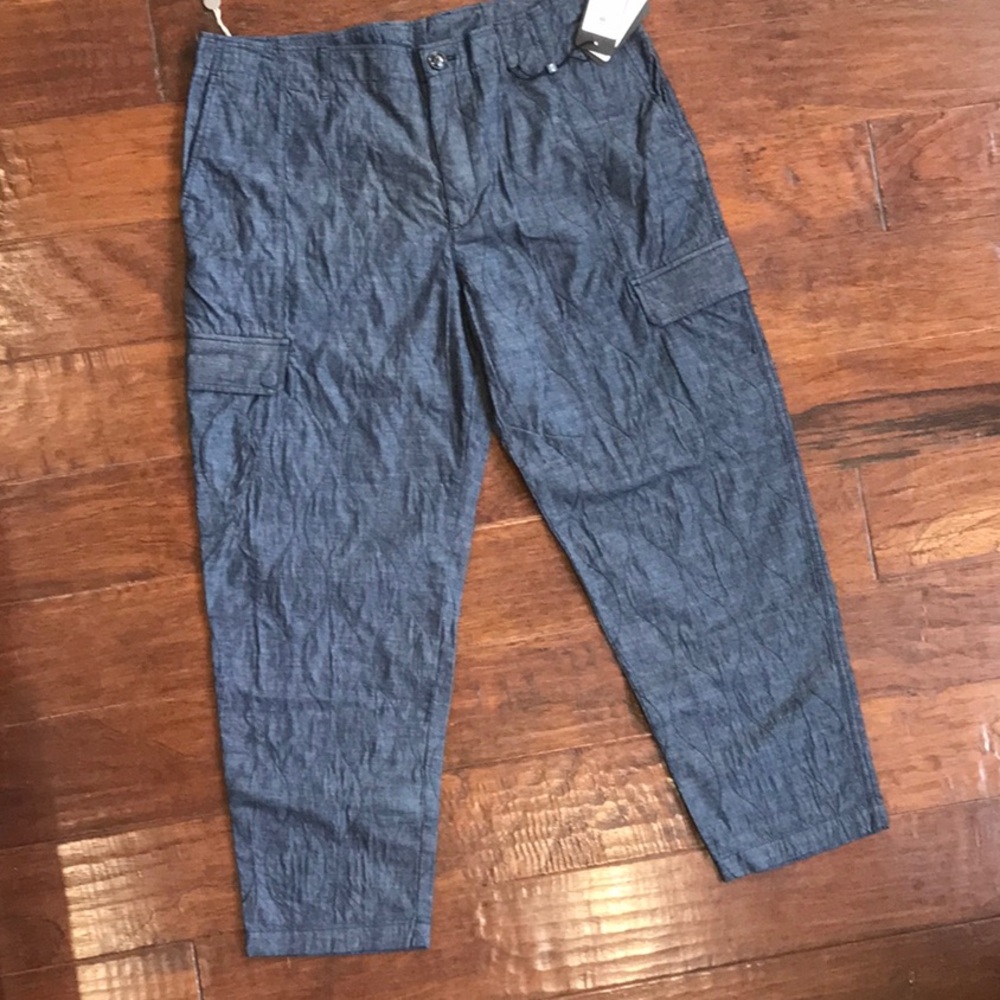 Armani Exchange Men's Indigo Denim Cargo Pants, Waist 36
